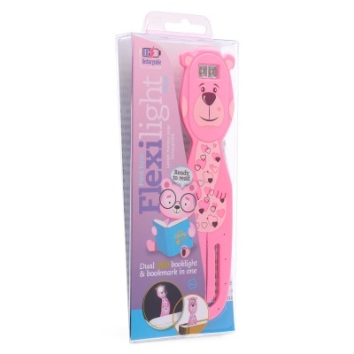 Lanterna de Leitura Recarregável Flexilight Urso Rosa
