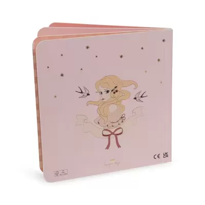 Konges Slojd Livro Sensorial Toca e Sente Unicórnio