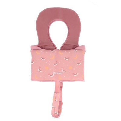 Monnëka Colete Flutuador Whale Pink Learning 1 A 2 Anos