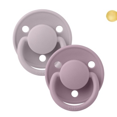 BIBS Chupetas De Lux Borracha Natural  0-6 meses - Pack 2x
