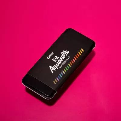 OMY Kit de Aquarela 24 Cores com Pincel de Água