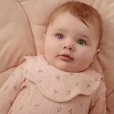 Little Dutch Babetes tipo colar em algodão orgânico (2 unidades) – Rosa