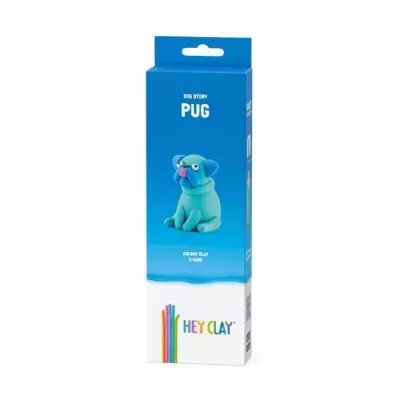 Hey Clay Figura Pug Pasta de Modelar