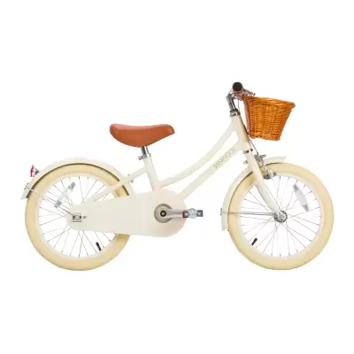 BANWOOD Bicicleta Clássica Vintage 16" Creme