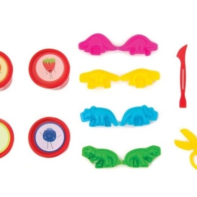Tutti-Frutti Plasticina Orgânica Perfumada Set Terra Dos Dinossauros