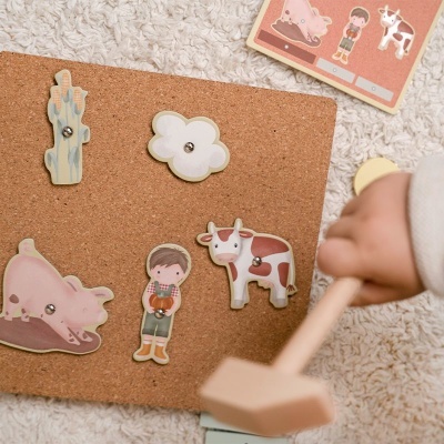 Little Dutch Tap Tap art set Little Farm - Jogo de Martelar