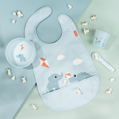 Done by Deer Conjunto Refeição Bebé Playground Azul