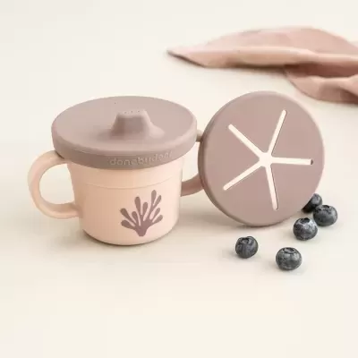 Done By Deer Mini Copo para Água e Snacks Foodie Rosa Done By Deer Mini Copo para Água e Snacks Foodie Rosa