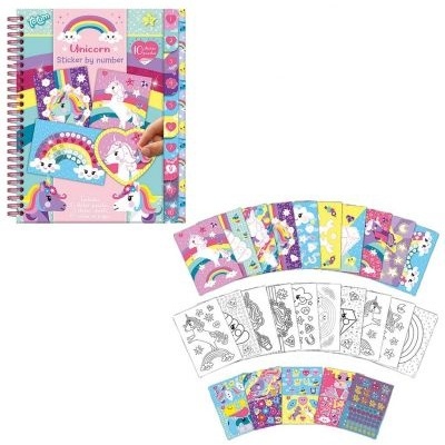 Totum Livro de Autocolantes com Números Unicórnios