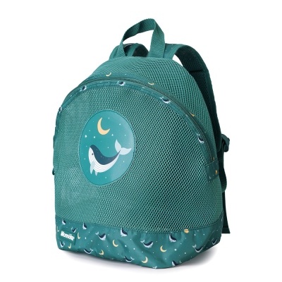 Monnëka Mochila Anti-Areia Infantil Whale Teal