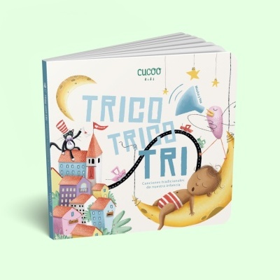 Cucoo Livro Musical Infantil Trico Trico Tri ( Espanhol)