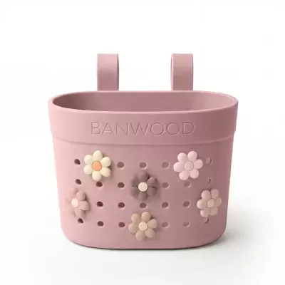 Banwood Pin and Ride Basket Dustyrose
