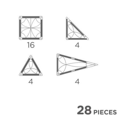 Cleverclixx Jogo Magnético de Viagem 28 Peças