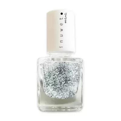 Inuwet Verniz à Base de Água Glitter Prateado Aroma Baunilha
