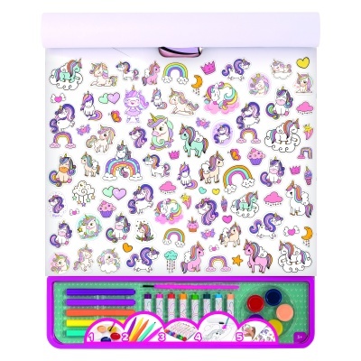 AS Giga Block 5 em 1 Bloco de Desenho com Unicórnios