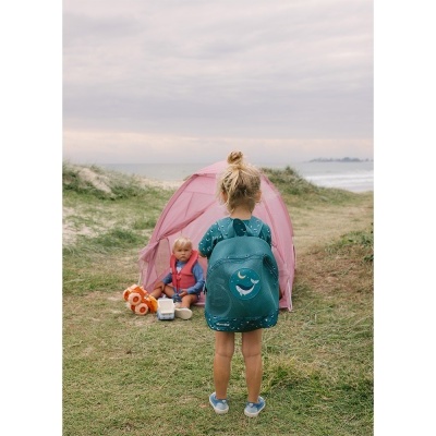 Monnëka Mochila Anti-Areia Infantil Whale Teal