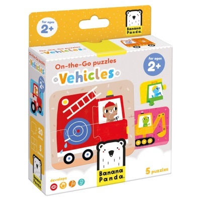 Banana Panda Puzzle On-The-Go Veículos 2 anos