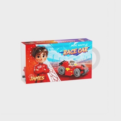 Marioinex Mini Waffle Race Car Red 50 pcs