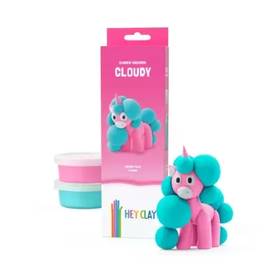 Hey Clay Figura para Modelar  Unicórnio Cloudy