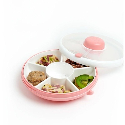 Göbe Lunchbox Snack Spinner Rosa Coral