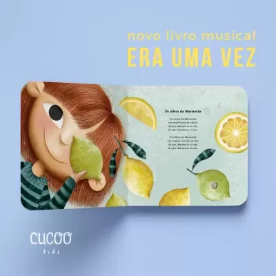 Cucoo Livro Musical Infantil Era Uma Vez
