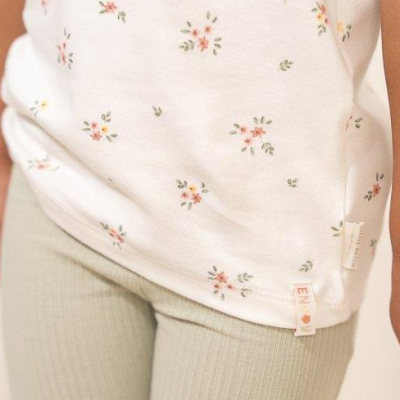 Little Dutch T-Shirt Manga Curta – White Meadows