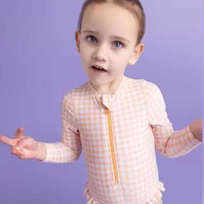 Swim Essentials Fato de Banho com Mangas Apricot Orange