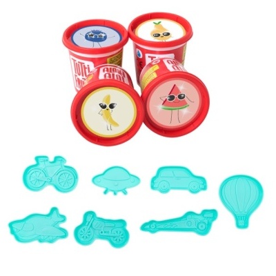 Tutti-Frutti Plasticina Orgânica Perfumada Brilhante Set Veículos