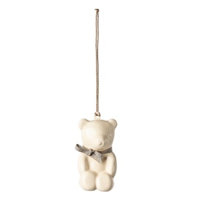 Maileg Enfeite de Natal Ursinho Azul em Metal