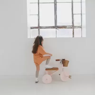 BANWOOD Triciclo Vintage Clássico Rosa