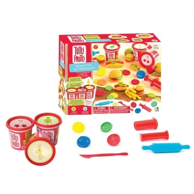 Tutti-Frutti Plasticina Orgânica Perfumada Trio Hamburgueres