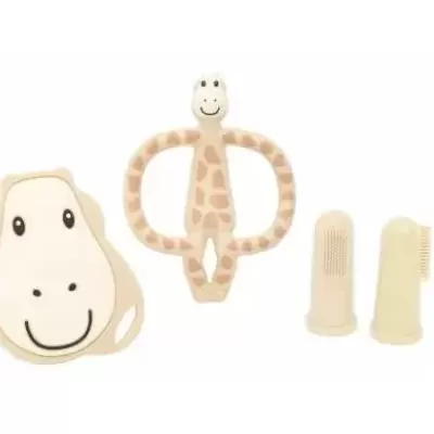 Matchstick Monkey Pack Dentição Girafa com Escova de Dentes