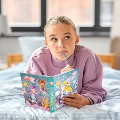 Diário com Cadeado Sereia