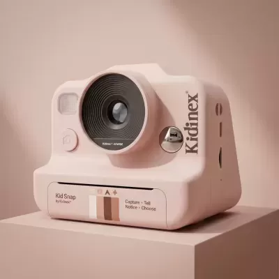 Kidinex Máquina Fotográfica Instantânea KidSnap Rosa