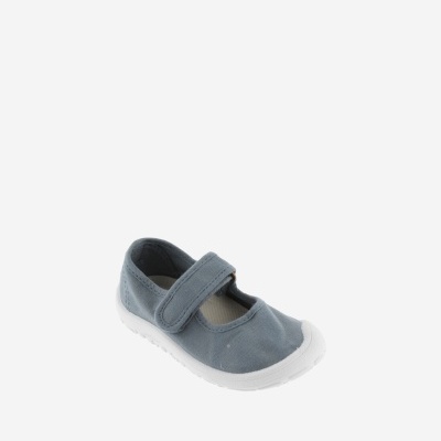 Victoria Shoes Bailarina Barefoot Bosco em Lona Atlântico