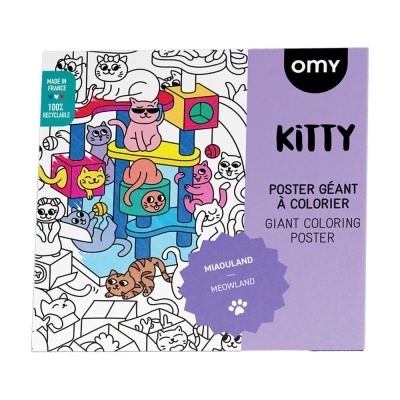 Omy Poster Gigante para Colorir Kitty