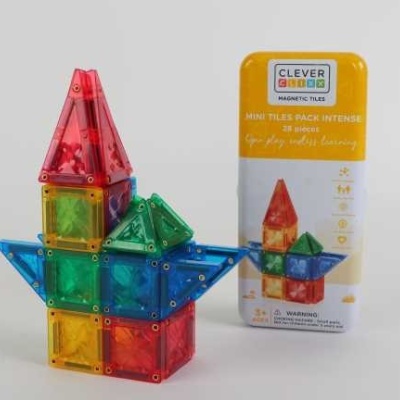 Cleverclixx Jogo Magnético de Viagem Vivo 28 Peças