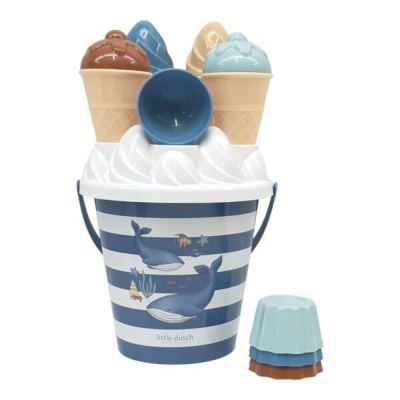 Little Dutch Conjunto Balde De Gelados Ocean World 14 Peças