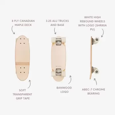 Banwood Skateboard Cream