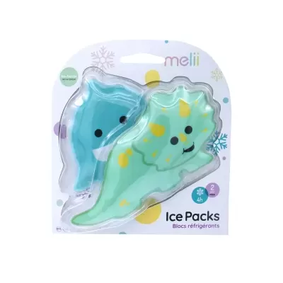 Melii Pack 2 Bolsas de Gelo Reutilizáveis Gel Dino