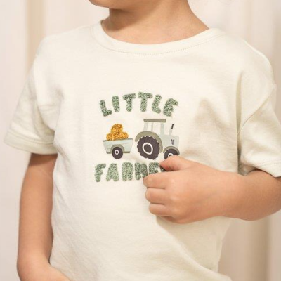 Little Dutch T-Shirt Manga Curta – Farm Green