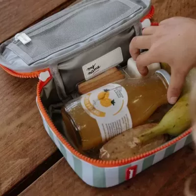 Hello Hossy Snack Bag Bolsa Térmica para Snacks Green Sripes