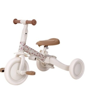 Triciclo Sunny Flower Off White Little Dutch ( 4-Em-1 )