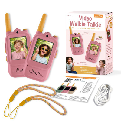 Zazu Video Walkie Talkie para Crianças Rosa