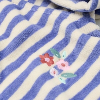 Little Dutch Poncho De Praia Dreamy Purple Stripe