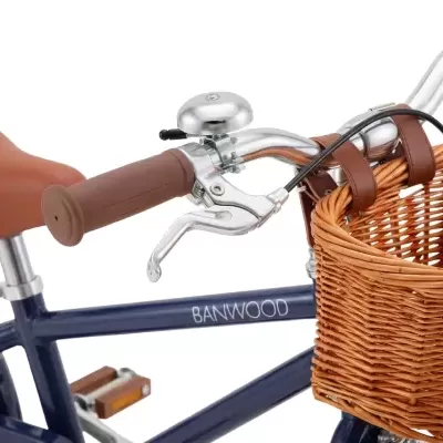 Banwood   Bicicleta Clássica Vintage 14" Azul Marinho