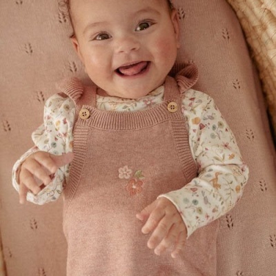 Little Dutch Macacão de Malha Rosa Bebé - Fairy Garden