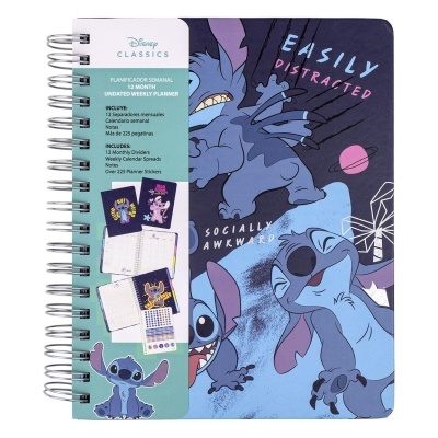 Disney Agenda Planificador Semanal 12 Meses Stitch