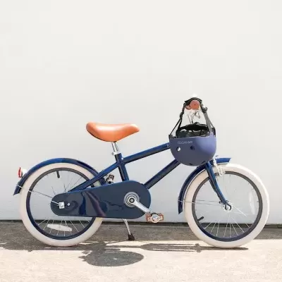 Banwood   Bicicleta Clássica Vintage 14" Azul Marinho