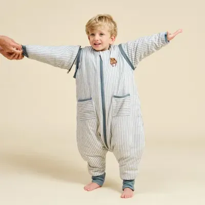 MOLIS&CO Saco de Dormir com Pernas e Mangas Blue Stripes TOG 2.5 MOLIS&CO Saco de Dormir com Pernas e Mangas Blue Stripes TOG 2.5